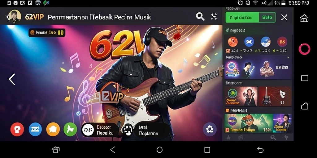 Gameplay seru dan interaktif dari 62VIP dalam aksi.