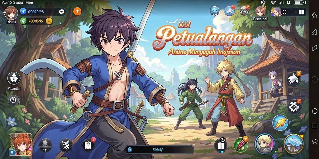 Gameplay seru dan karakter Anime yang menarik di 666I.