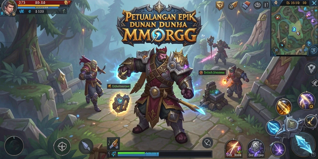 Tampilan gameplay D73 yang menakjubkan dalam dunia MMORPG.