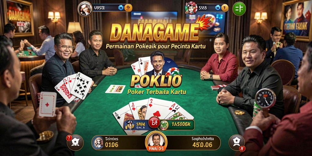 Tangkapan layar gameplay <strong>DANAGAME</strong> menampilkan aksi Poker yang mendebarkan.