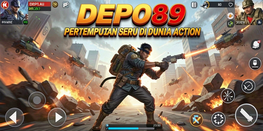 Tampilan gameplay DEPO89 yang mendebarkan dengan aksi intens.