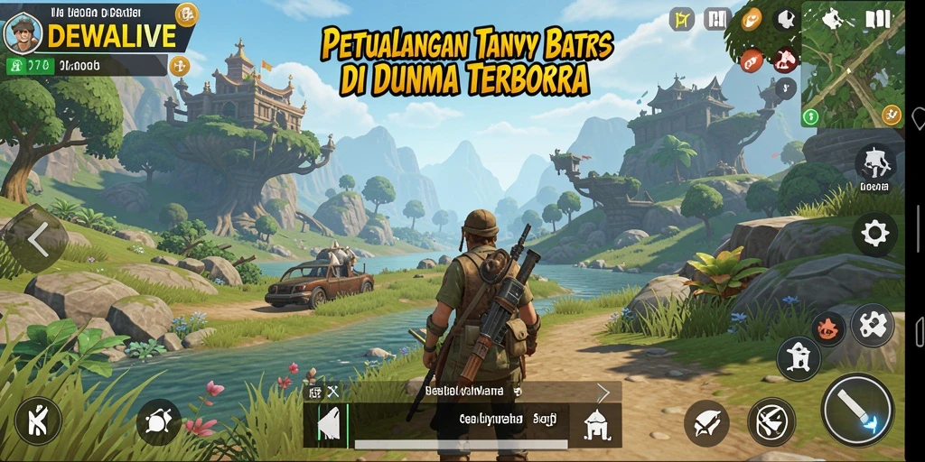 Gameplay menarik DEWALIVE di dunia terbuka yang luas.