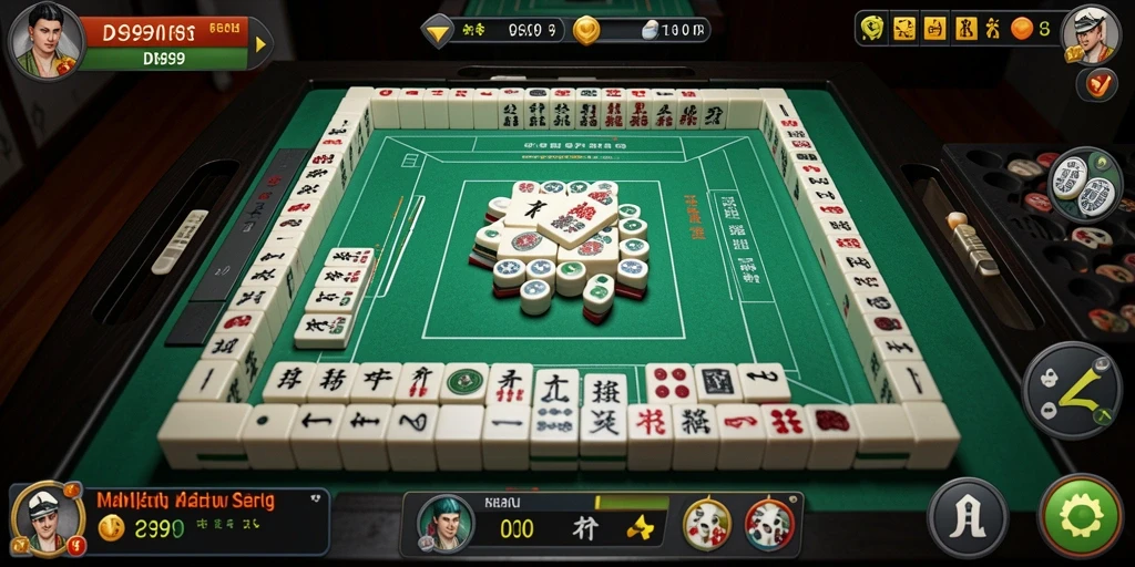 Screenshot DS99 menampilkan gameplay Mahjong yang seru dan menantang.