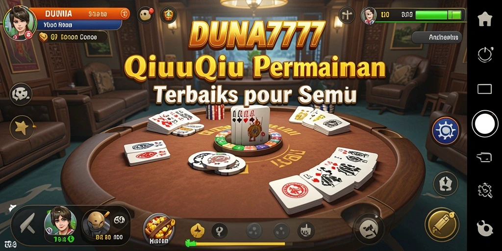 Tampilan gameplay menarik dari DUNIA777 dalam permainan QiuQiu.