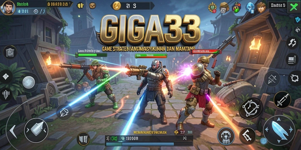 Tampilan gameplay GIGA33 yang penuh aksi dan strategi.