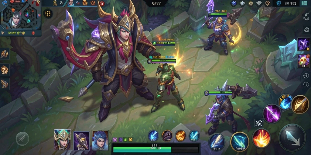 Tampilan gambar gameplay GM777 yang memikat di arena pertempuran.