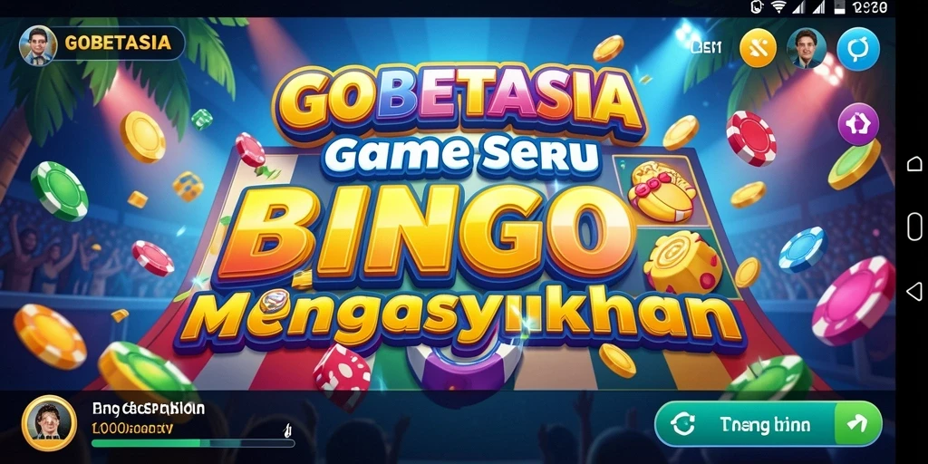 Tampilan permainan Bingo yang seru dan mendebarkan di GOBETASIA.