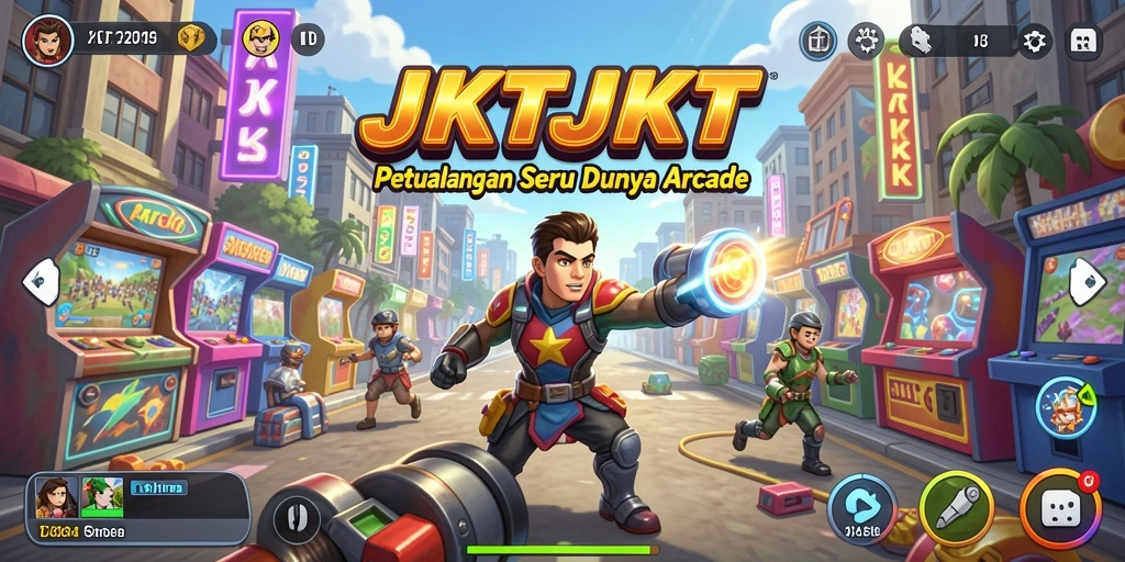 Tampilan gameplay JKTJKT yang penuh aksi dan seru.