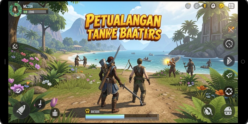 Gameplay MZ356 di dunia terbuka yang luas dan interaktif.